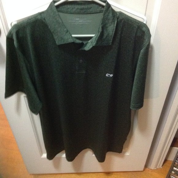 Vineyard Vines Men's Large Short Sleeve Performance 3 Button Polo Shirt - NWT - Picture 1 of 6